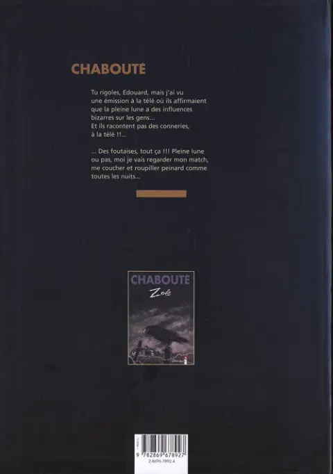Verso de l'album Pleine Lune