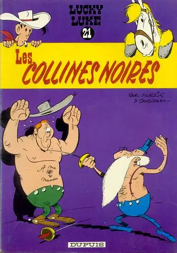 Couverture de l'album Lucky Luke Tome 21 Les collines noires