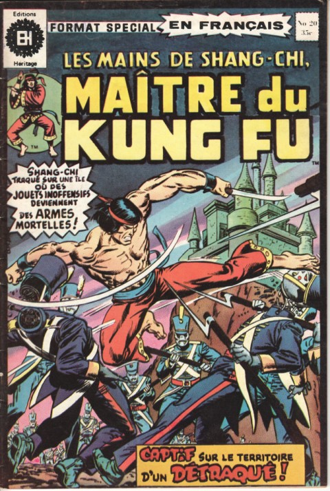 Les Mains de Shang-Chi, maître du Kung-Fu N° 20 Le cyclone au centre de la couronne d'un fou