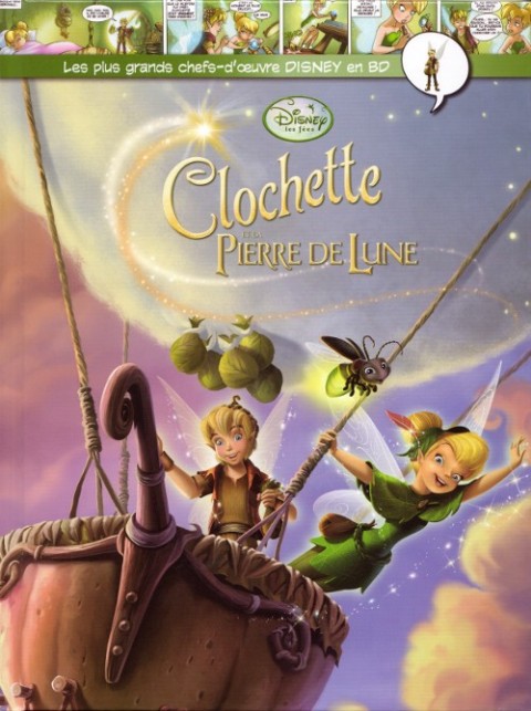 Couverture de l'album Les plus grands chefs-d'œuvre Disney en BD Tome 56 Clochette et la Pierre de Lune