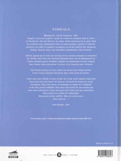 Verso de l'album Tangala Tome 1 L'aristo Gasy