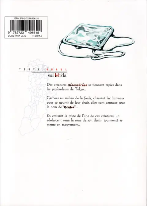Verso de l'album Tokyo Ghoul 1