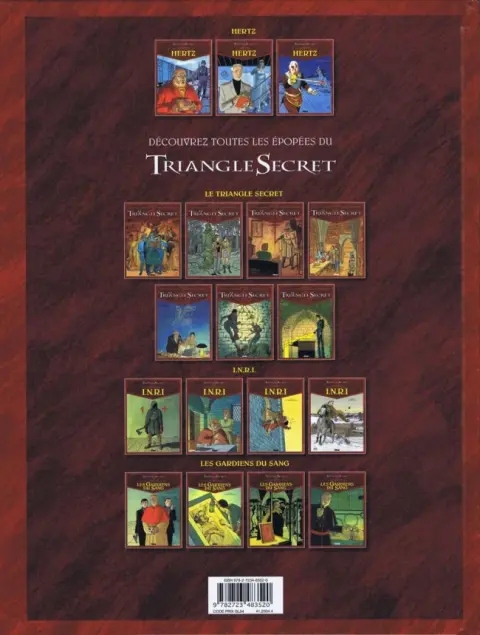 Verso de l'album Le Triangle secret - Hertz Tome 3 Le Frère qui n'existait pas