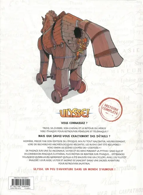 Verso de l'album Ulysse ! Tome 2 Il faut sauver la Pythie Salpetria