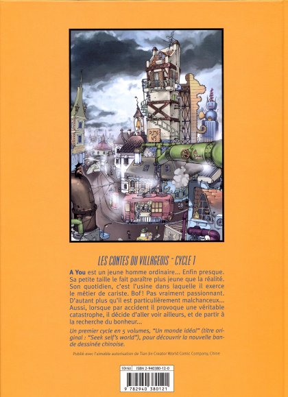 Verso de l'album Un moNde idéal Tome 1 Les contes du villageois - Cycle 1 - L'usine