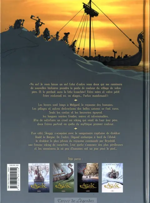 Verso de l'album Aslak Tome 4 Le monde du rien