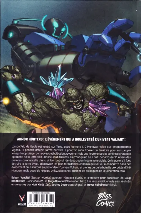 Verso de l'album X-O Manowar Tome 2 Intégrale