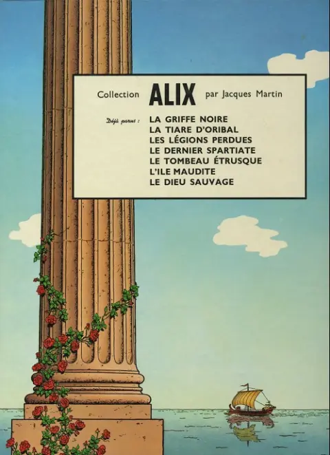 Verso de l'album Alix Tome 7 Le Dernier Spartiate