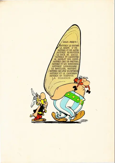 Verso de l'album Astérix Tome 2 La serpe d'or