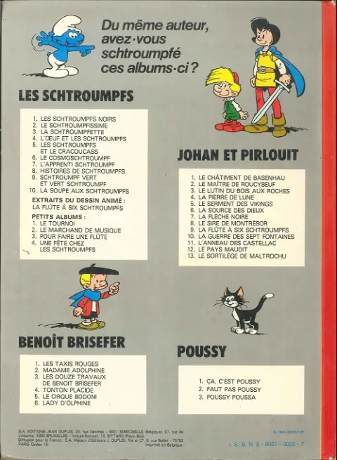 Verso de l'album Benoît Brisefer Tome 1 Les taxis rouges