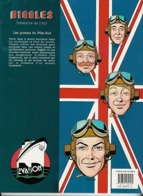 Verso de l'album Biggles Tome 2 Les pirates du Pôle Sud