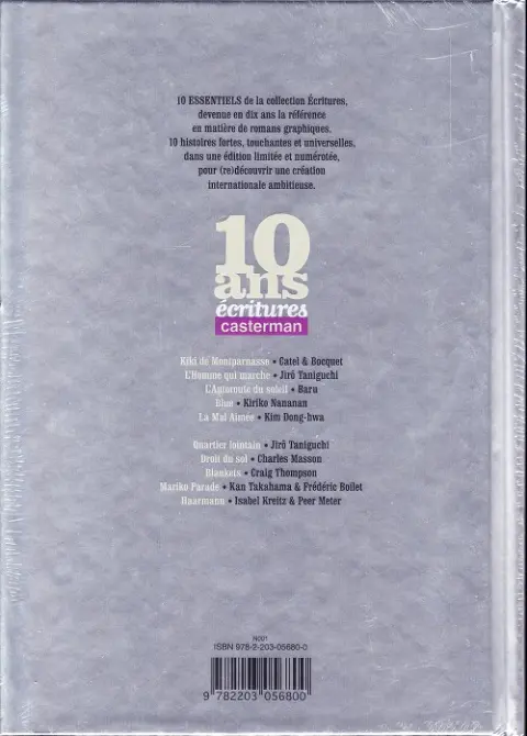 Verso de l'album Blankets