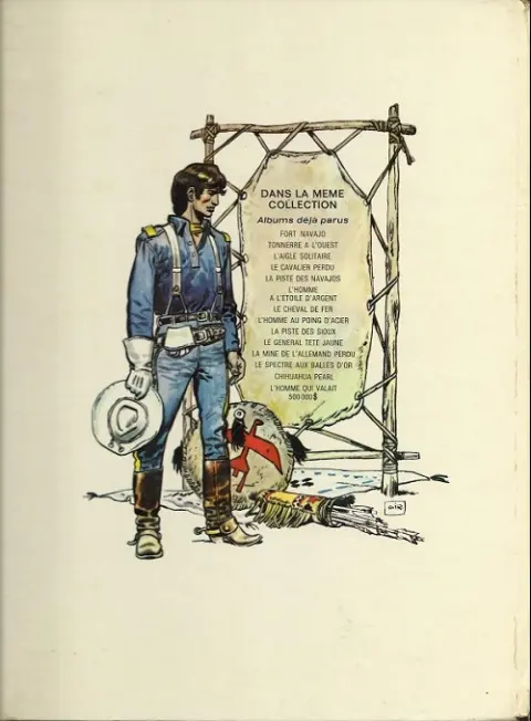 Verso de l'album Blueberry Tome 1 Fort Navajo