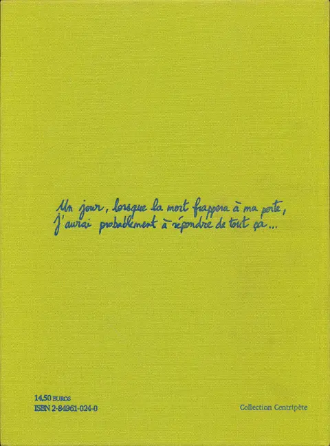 Verso de l'album The Autobiography of me too Tome Two