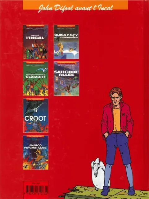 Verso de l'album Avant l'Incal Tome 5 Ouisky, SPV et homéoputes