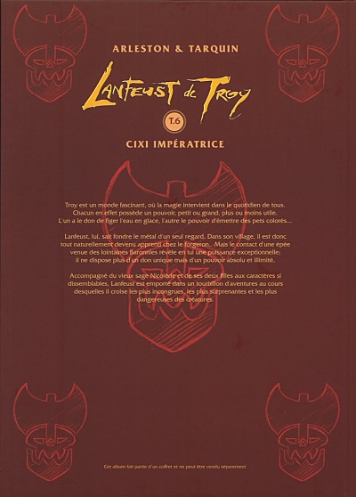 Verso de l'album Lanfeust de Troy Tome 6 Cixi impératrice