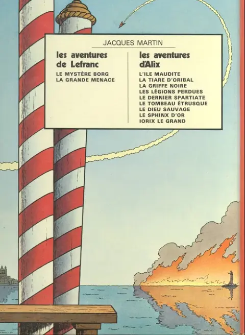 Verso de l'album Lefranc Tome 1 La grande menace