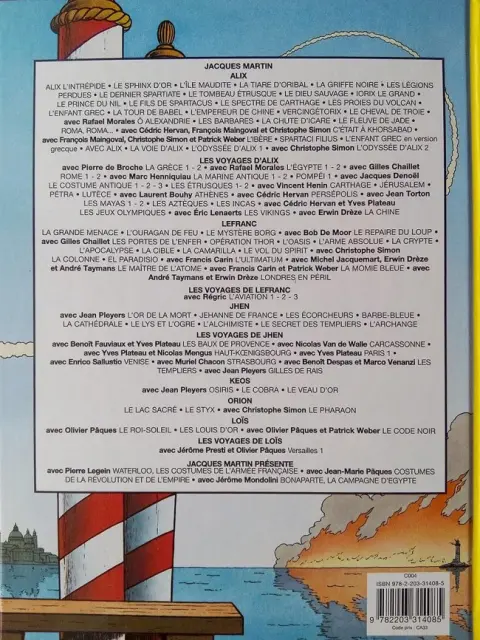 Verso de l'album Lefranc Tome 8 L'arme absolue