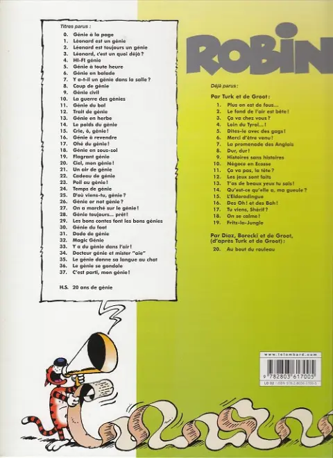 Verso de l'album Léonard Tome 2 Léonard est toujours un génie !
