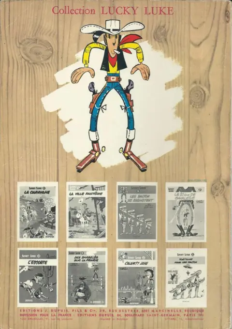 Verso de l'album Lucky Luke Tome 6 Hors-la-loi