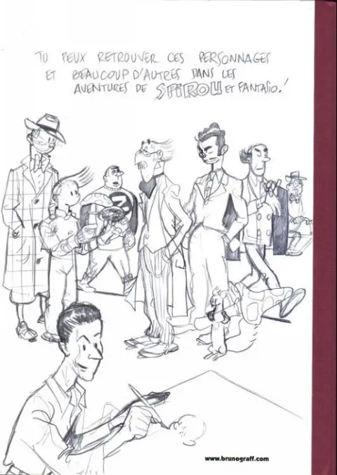 Verso de l'album Spirou et Fantasio - Une aventure de... / Le Spirou de... Tome 5 Making of de l'album le groom vert-de-gris