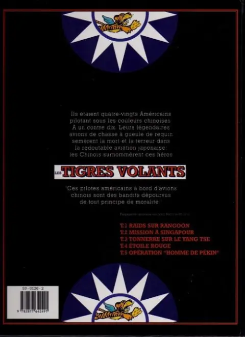 Verso de l'album Les Tigres volants Tome 2 Mission à Singapour