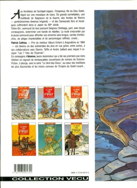 Verso de l'album Le Vent des Dieux Tome 1 Le sang de la lune