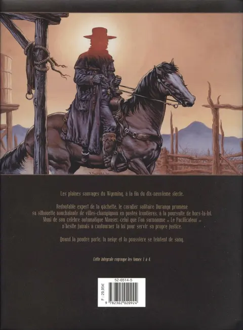 Verso de l'album Durango Intégrale 1