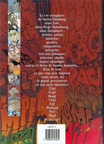 Verso de l'album Le petit ... illustré Le Petit Gainsbourg illustré