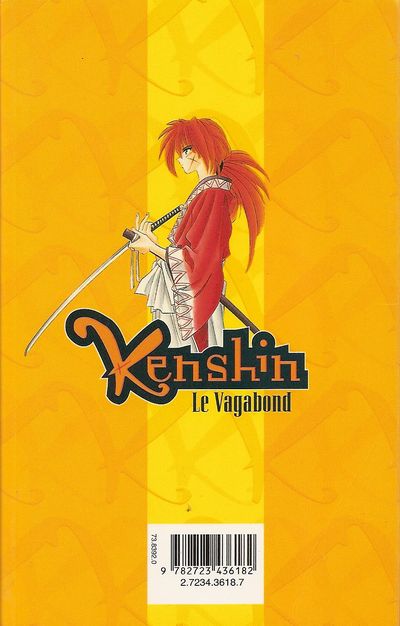 Verso de l'album Kenshin le Vagabond 21 Et le temps s'écoula