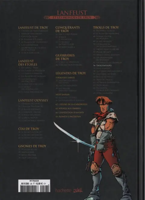 Verso de l'album Lanfeust et les mondes de Troy Tome 56 Trolls de Troy - Trollympiades