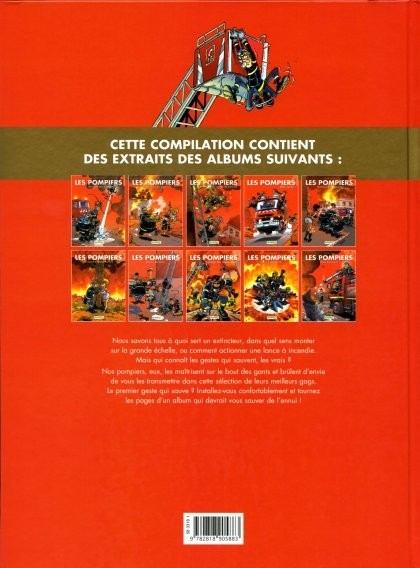 Verso de l'album Les Pompiers Les Best Or Les Jeunes Sapeurs Pompiers