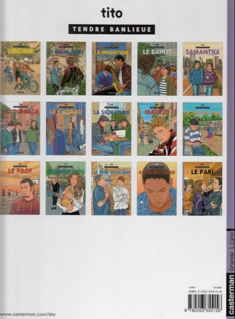 Verso de l'album Tendre banlieue Tome 16 Secret de famille