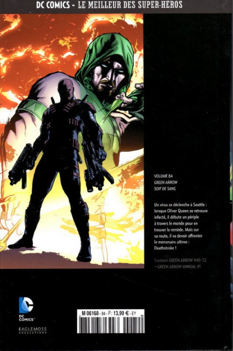 Verso de l'album DC Comics - Le Meilleur des Super-Héros Volume 84 Green Arrow - Soif de sang