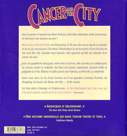 Verso de l'album Cancer and the city