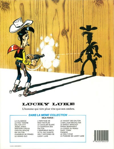 Verso de l'album Lucky Luke Tome 36 Western Circus