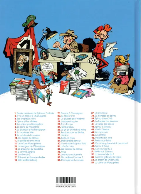 Verso de l'album Spirou et Fantasio Tome 31 La boîte noire