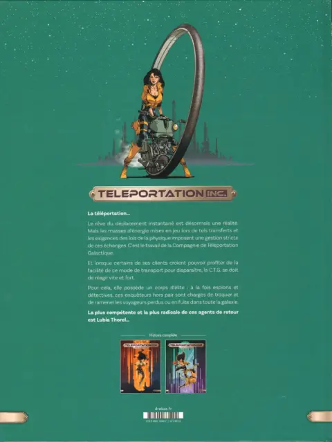 Verso de l'album Teleportation Inc. Tome 2 La vie galactique