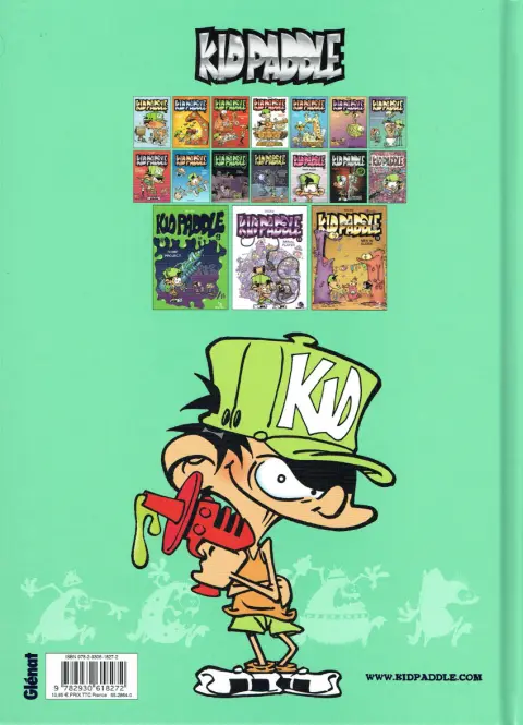 Verso de l'album Kid Paddle Tome 13 Slime project