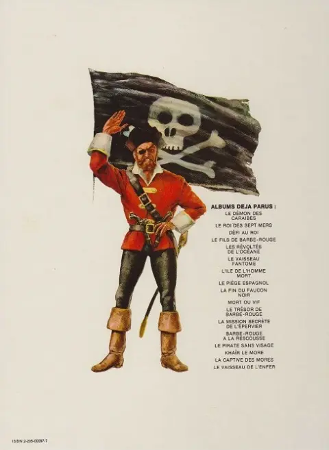 Verso de l'album Barbe-Rouge Tome 1 Le démon des Caraïbes