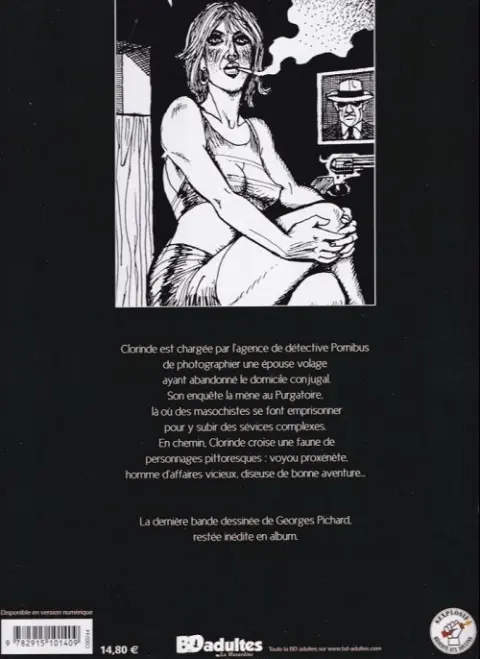Verso de l'album L'Enquêteuse