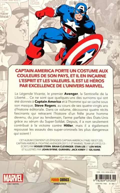 Verso de l'album Captain America