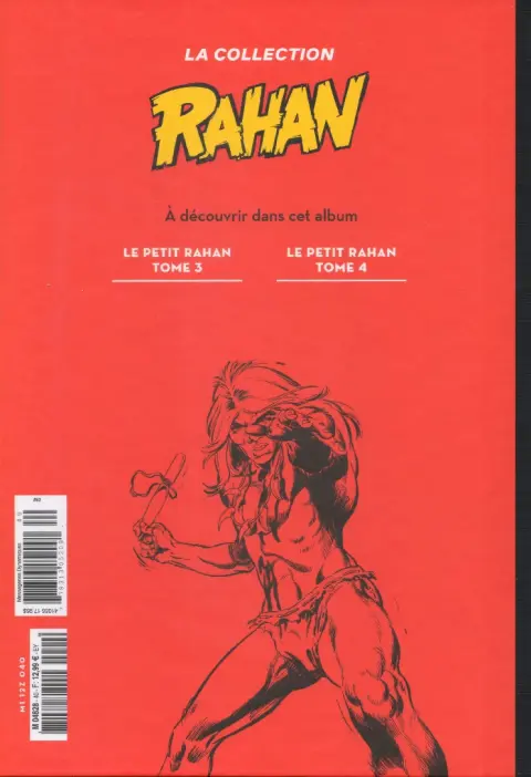 Verso de l'album Rahan La Collection (Hachette) Tome 40