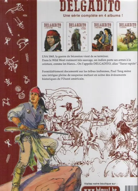 Verso de l'album Delgadito Tome 4 Le cercle brisé