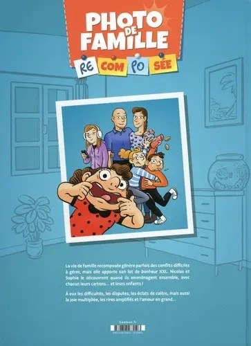 Verso de l'album Photo de famille recomposée Tome 1