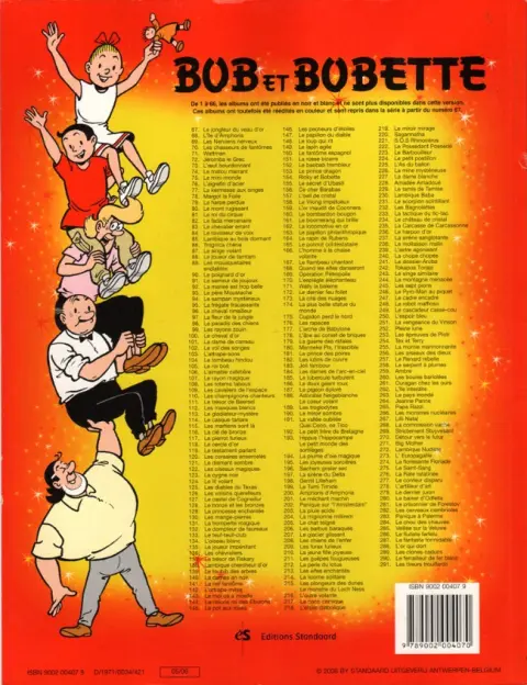 Verso de l'album Bob et Bobette Tome 95 La frégate fracassante