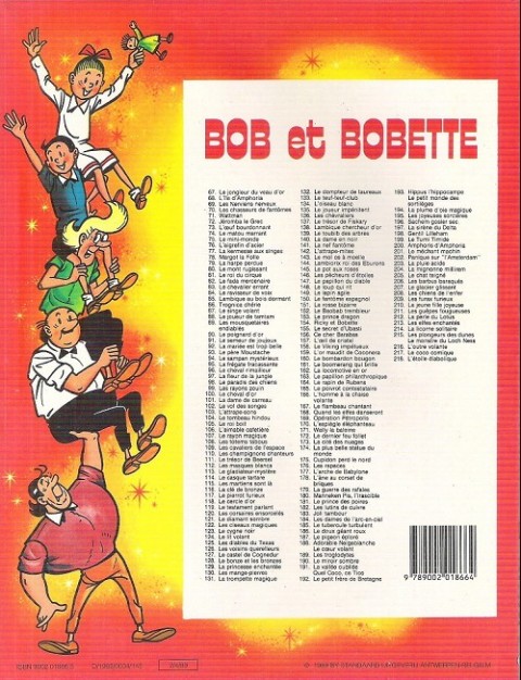 Verso de l'album Bob et Bobette Tome 203 La pluie acide