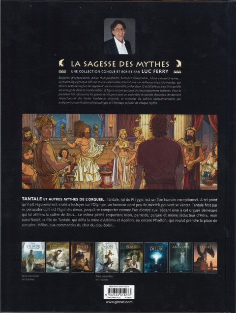 Verso de l'album Tantale et autres mythes de l'Orgueil