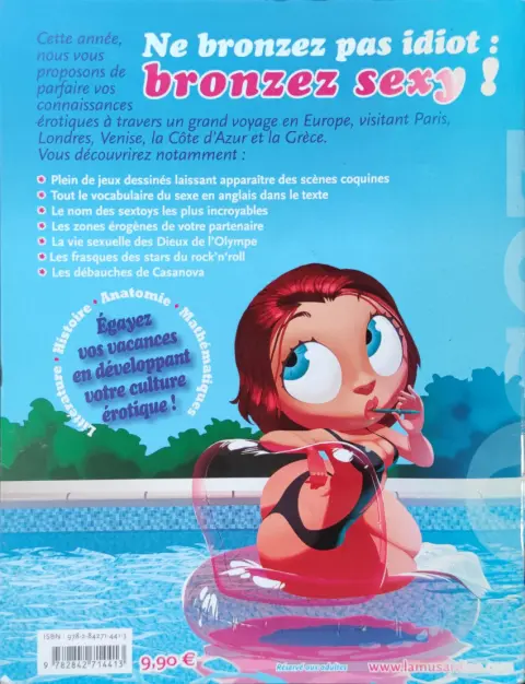 Verso de l'album Cahiers de vacances érotiques N° 2