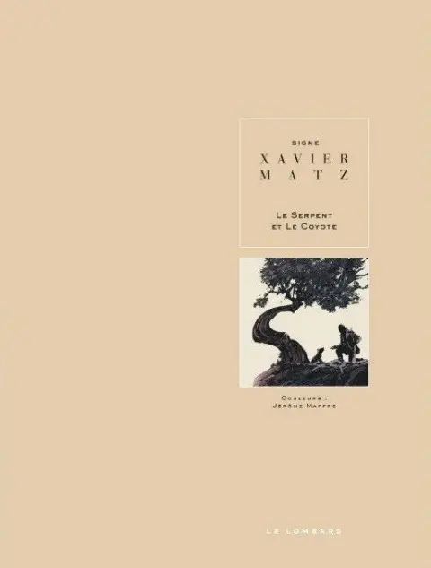 Verso de l'album Le serpent et le coyote
